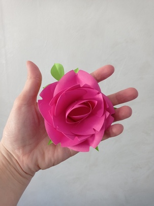 Création d’une rose en papier