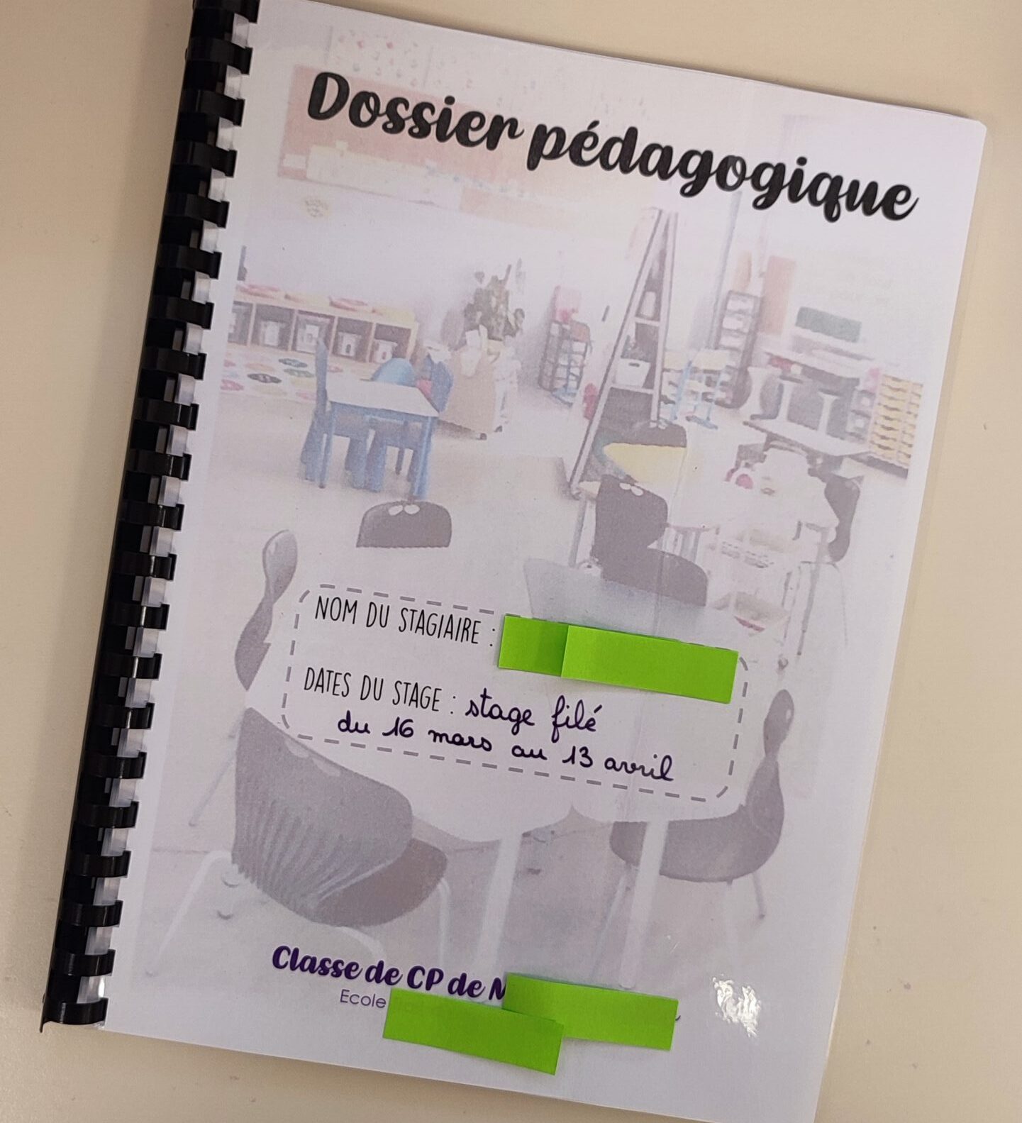 Le dossier d’accompagnement de stage